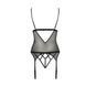 Корсет с открытой грудью DIABOLINA CORSET black XXL/XXXL - Passion, пажи, трусики, полупрозрачный PS25806 фото 4