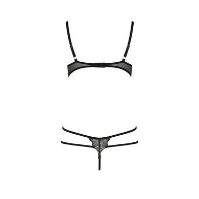Боді монокіні з відкритими грудями VALERY BODY black XXL/XXXL - Passion Exclusive PS25103 фото