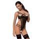 Боді монокіні з відкритими грудями VALERY BODY black XXL/XXXL - Passion Exclusive PS25103 фото 1
