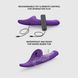 Вібронасадка для страпону з вакуумною стимуляцією Strap-On-Me Multi Orgasm Dildo L Purple SX4034 фото 4