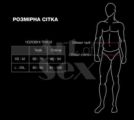 Чоловічі трусики XS-2XL з силіконовою анальною пробкою Art Sex - Sexy Panties plug size M Black SO5878 фото