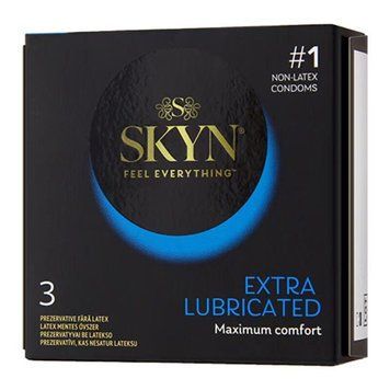 Безлатексні преміум-презервативи SKYN Extra Lubricated 3 шт, ультратонкі, на 40&thinsp;% більше змазки SX2379 фото